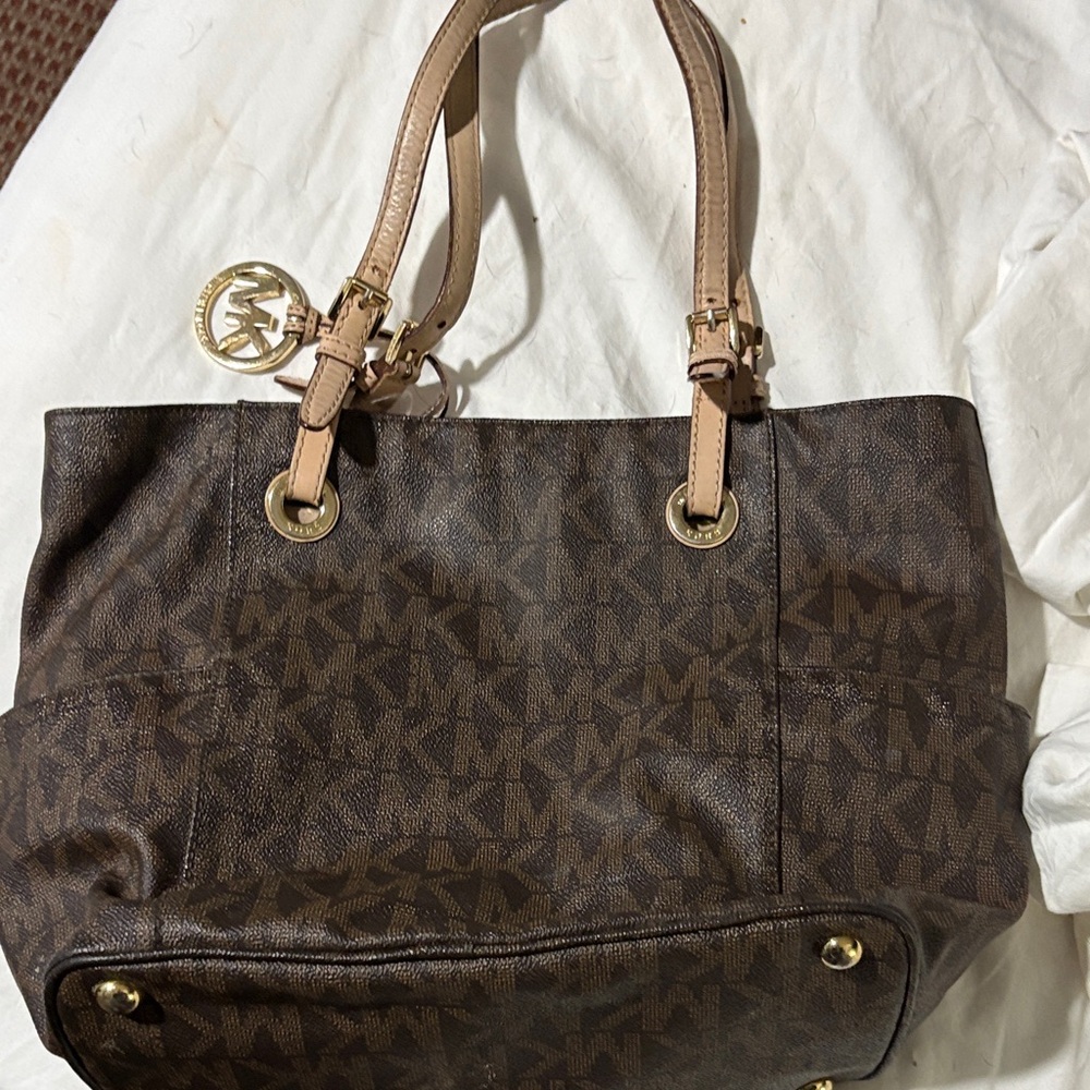 Michael Kors Dark Brown Signature Tote